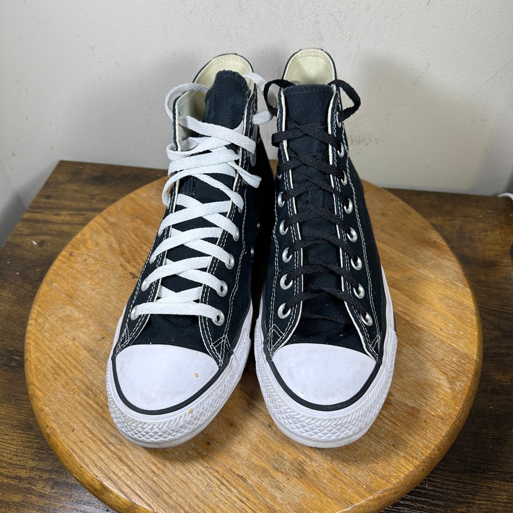 Converse Chuck Taylor All Star High Top Black Sneakers M9160 Mens 9 Womens 11 - Picture 8 of 8